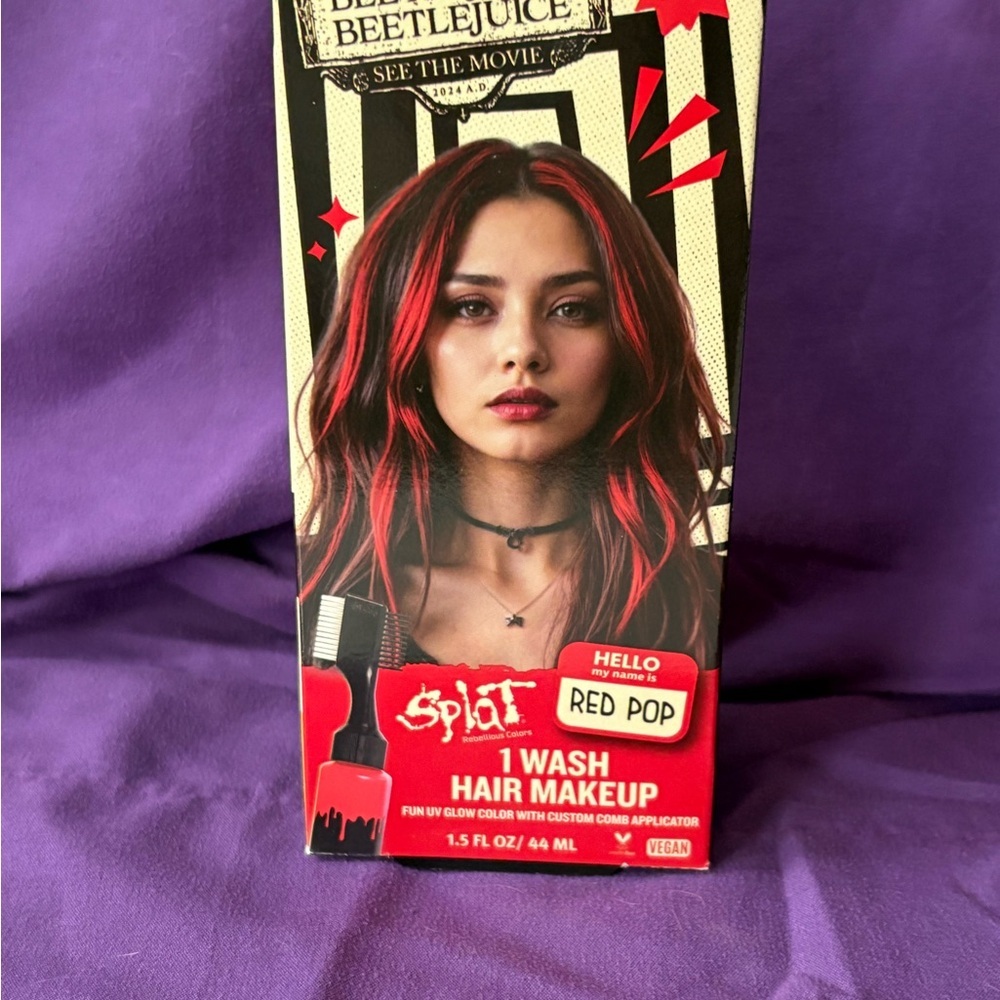 Red Pop Hair Makeup
